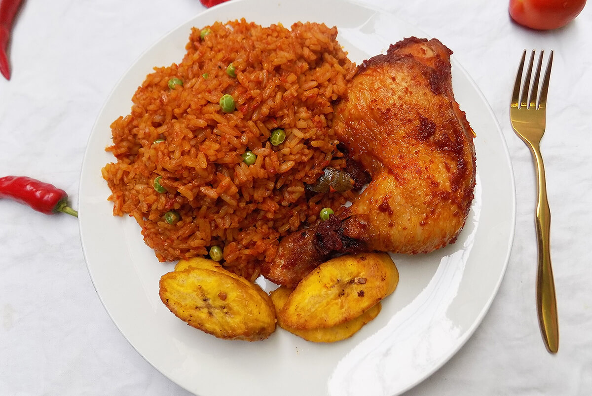 jollof rice and chicken